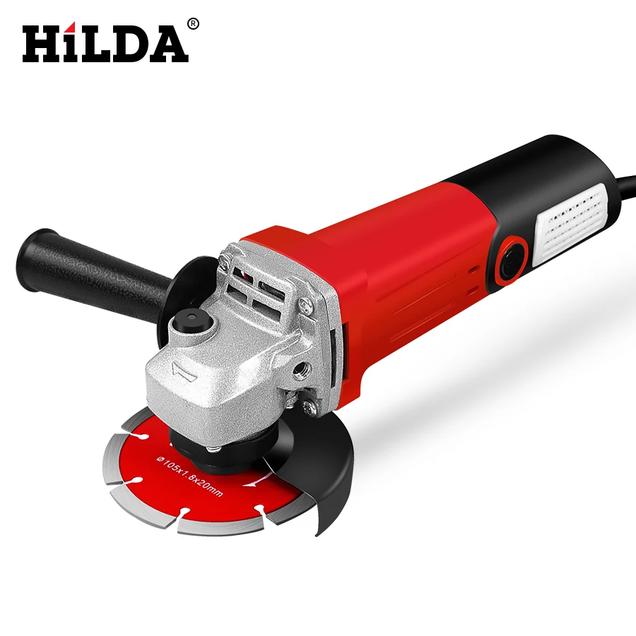 HILDA 1100 Вт угловая шлифовальная машина электрический шлифовальный станок Электроинструмент шлифовальный станок