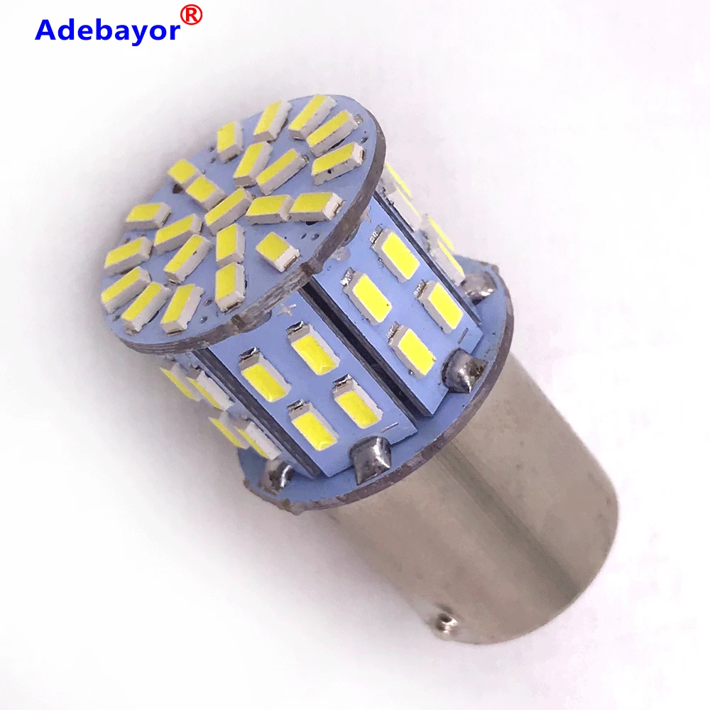 6 шт. супер яркий BA15S 1156 P21W 50SMD Led 1206 12V 3014 автомобильный тормоз светильник