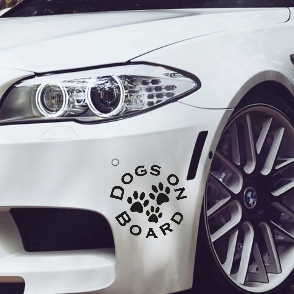 15*16 см стикер на тело автомобиля милая собака борту 3D мультфильм виниловая
