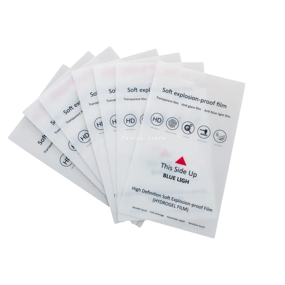 

Fonlyu 50pc Self-heal TPU Flexible Hydrogel Film Screen Protector For SS-890C Mobile Phone Front Glass Membrane Cutting Machine