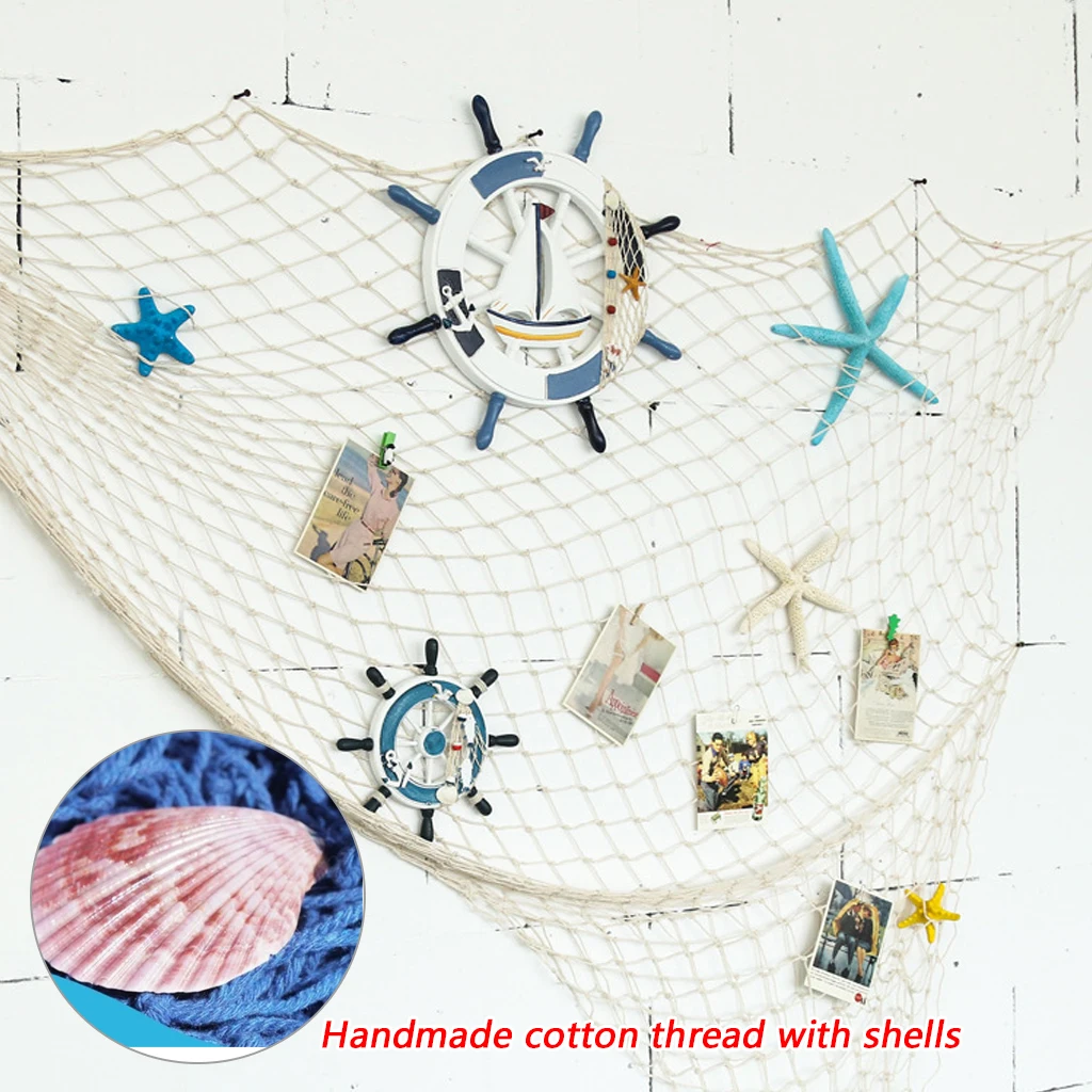 Подвесной дисплей для фотографий настенный Морской Декор тематические сетчатые