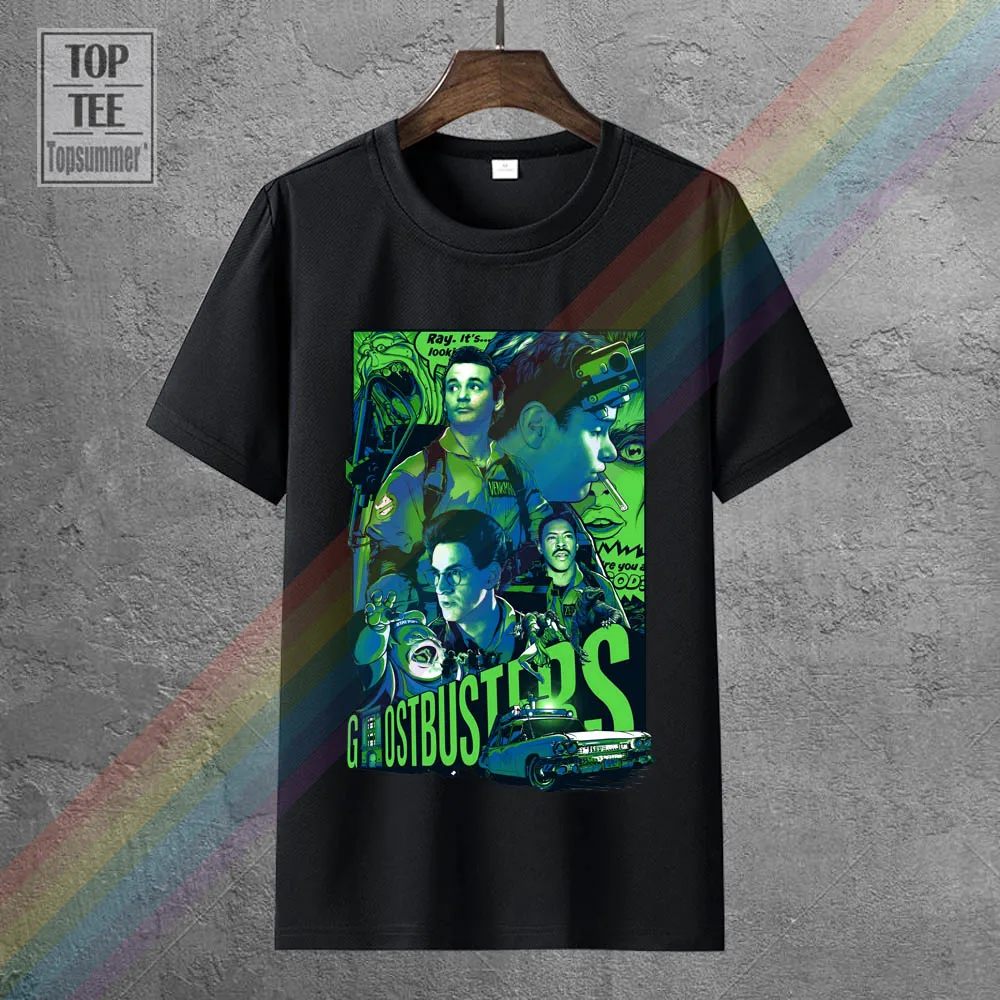 

Ghostbusters Movie Poster Men'S Funny T Shirt Hip Hop Harajuku Tshirt Designer Tee Shirt 100% Cotton T-Shirt Men Tops