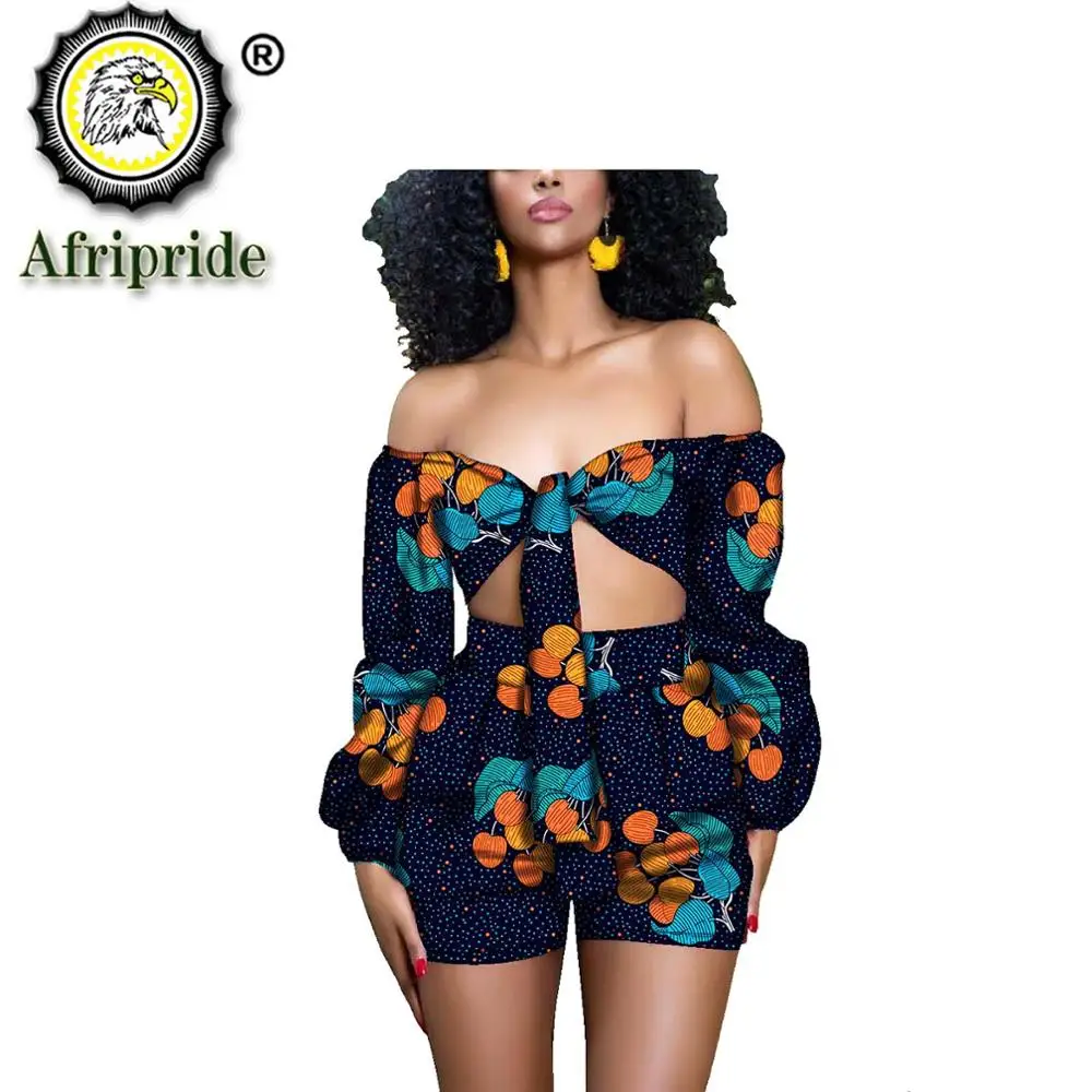 2020 в африканском стиле костюмы для женщин AFRIPRIDE с принтом из чистого хлопка без