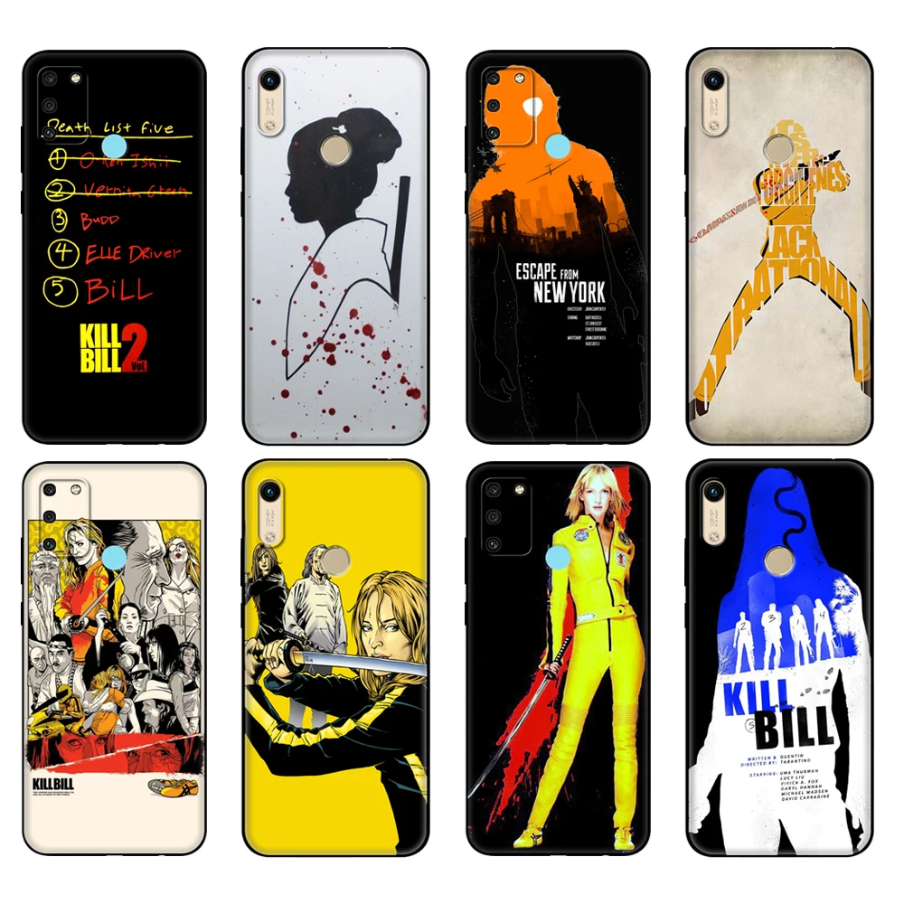 Черный чехол из ТПУ для Huawei Honor 8a 8s Prime 9 Lite honor 9A 9C 9X Premium 9x Pro 9S kill bill Darth list five