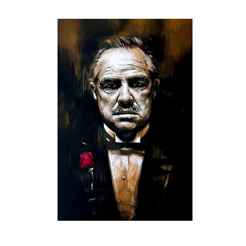

Godfather Modern Canvas Art Posters and Prints Godfather Abstract Canvas Paintings on the Wall Nordic Art Pictures Home Decor