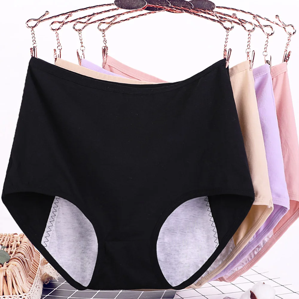 

Plus Size Underwear Womens Underpants Physiological period Briefs Menstrual Aunt Panties Female Lingerie Knickers Shorts