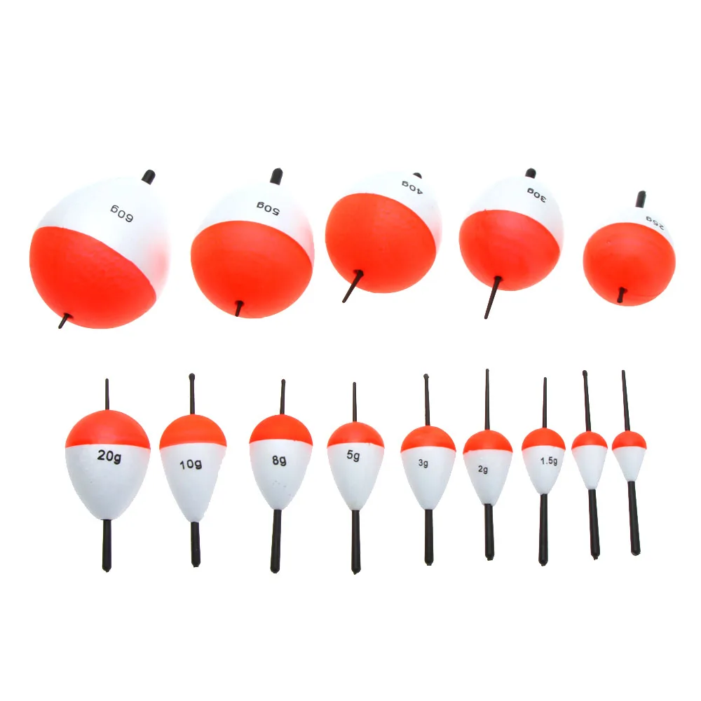 14Pcs Red and White Fishing Float Set Floats Bobber with Sticks Pesca Tackle Tool | Спорт и развлечения