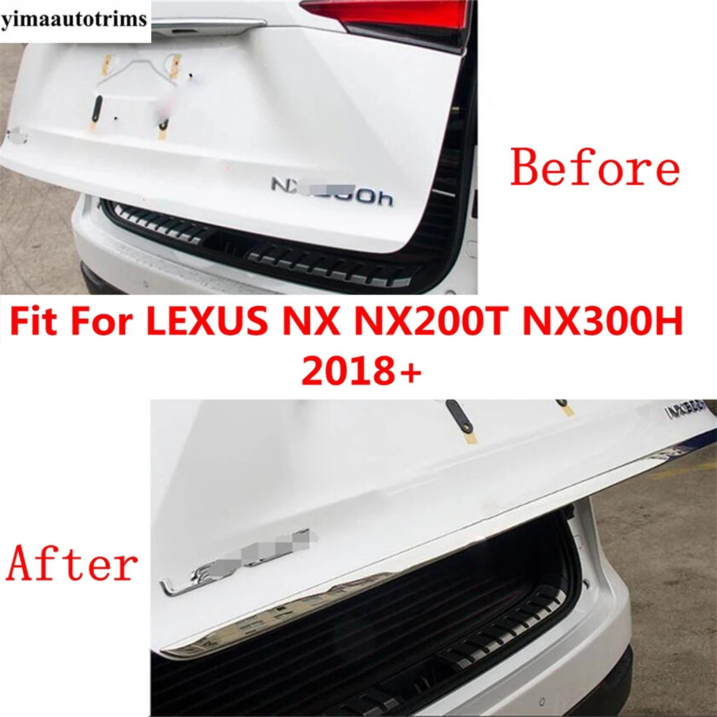 

Rear Trunk Tail Gate Door Handle Molding Boot Garnish Bezel Strip Cover Trim Accessories For LEXUS NX NX200T NX300H 2018 2019