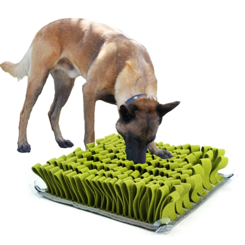 

Pet Dog Snuffle Mat Nose Smell Training Blanket Sniffing Pad Slow Feeding Bowl