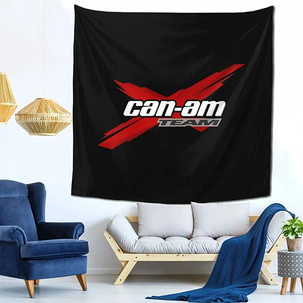 

Can Am Team tapestry wall hanging indoor decoration holiday gift 59*59in