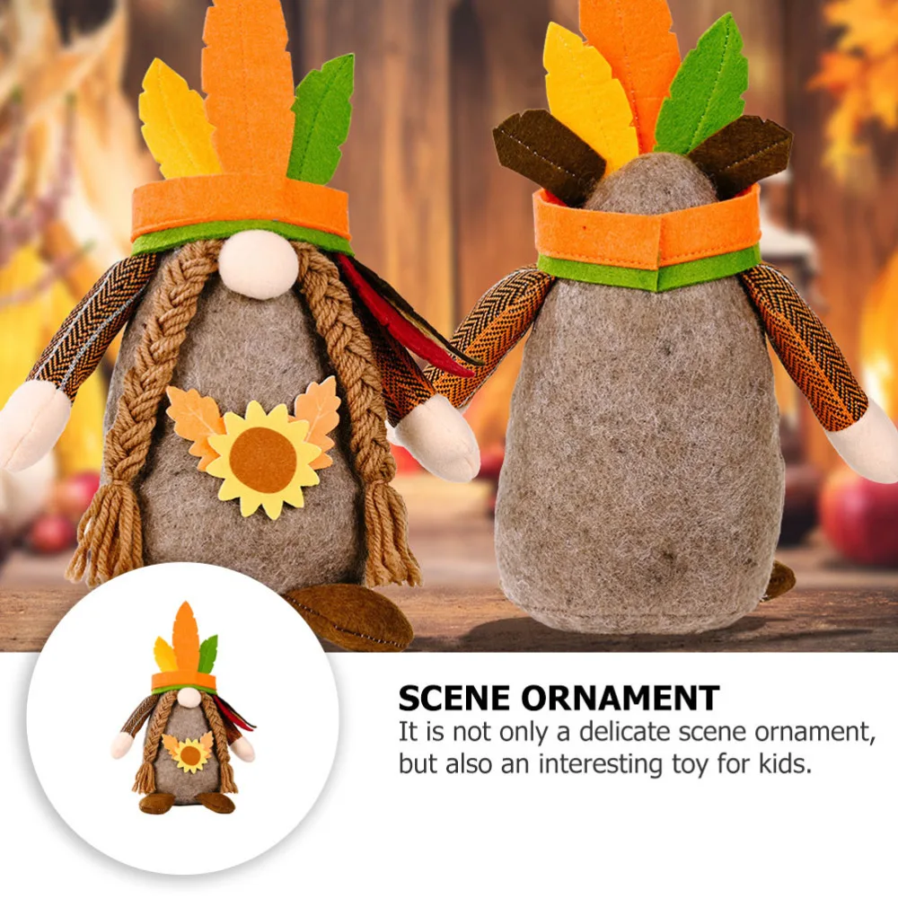 

1Pc Adorable Indian Design Doll Decorative Gnome Doll Creative Gnome Layout