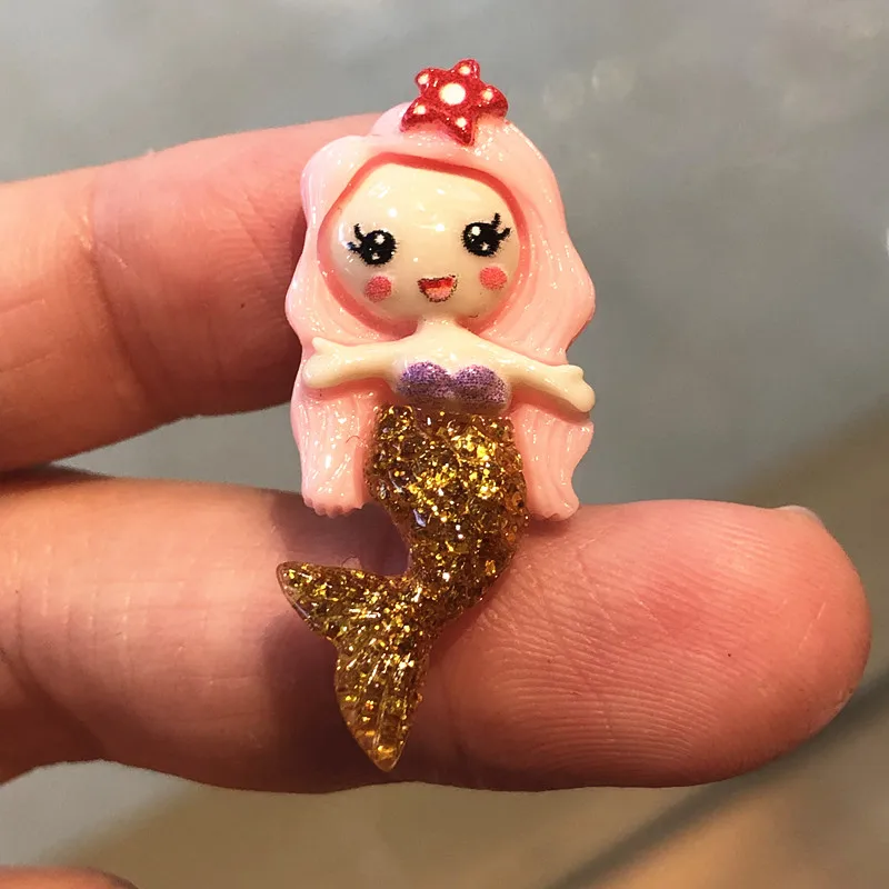 12 шт./компл. мультяшная лошадь из смолы с плоской спинкой My Little Poni аксессуары
