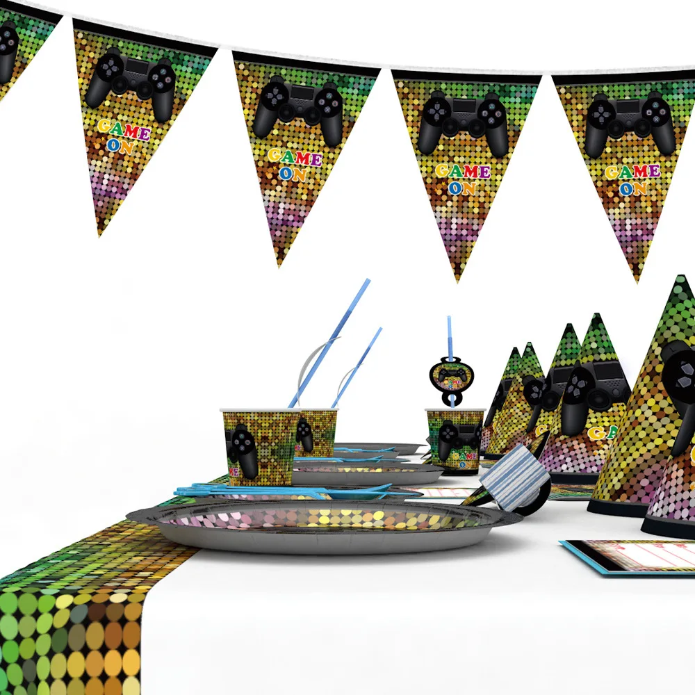 Детское мультяшное постельное белье дня рождения игра принадлежности для