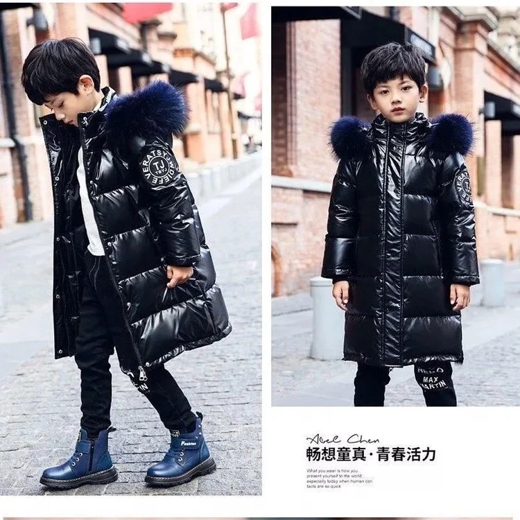 Детская зимняя куртка одежда теплое водонепроницаемое пальто для девочек