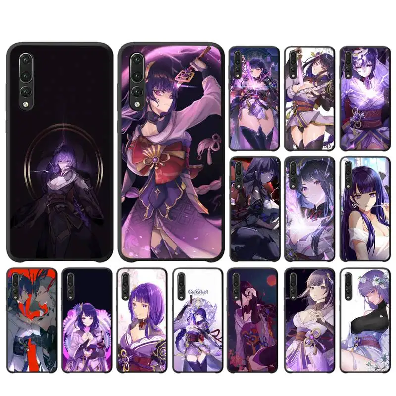 

MaiYaCa Genshin Impact Raiden Shogun Phone Case for Huawei P30 40 20 10 8 9 lite pro plus Psmart2019