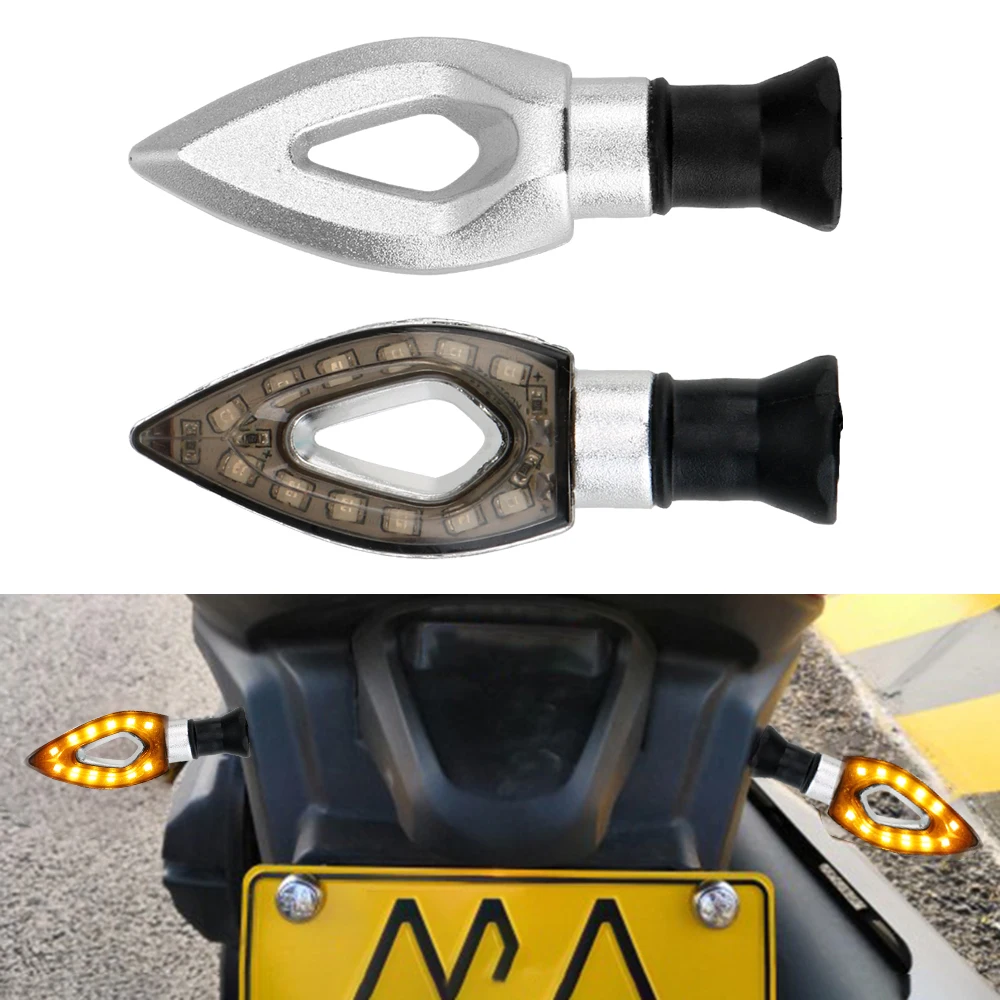 

Универсальные указатели поворота, 12 В постоянного тока, лампы, указатели поворота для мотоцикла, 12 светодиодов, 2 шт./компл.