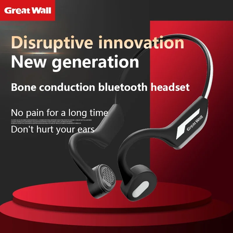 

Great Wall J31 Bluetooth Bone Conduction Waterproof Sports Headphones Rechargeable Wireless 5.0Bluetooth Version UltraLow Weight