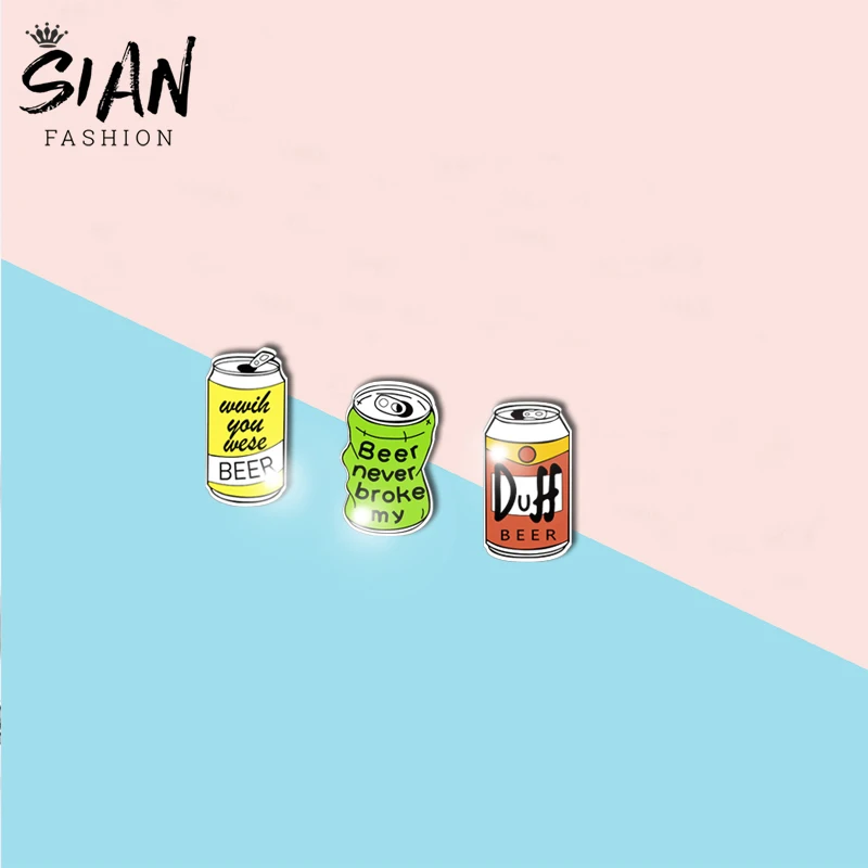 Азиатских 2021 &quotпива эмаль на булавке&quot броши булавке одежда штырь отворотом