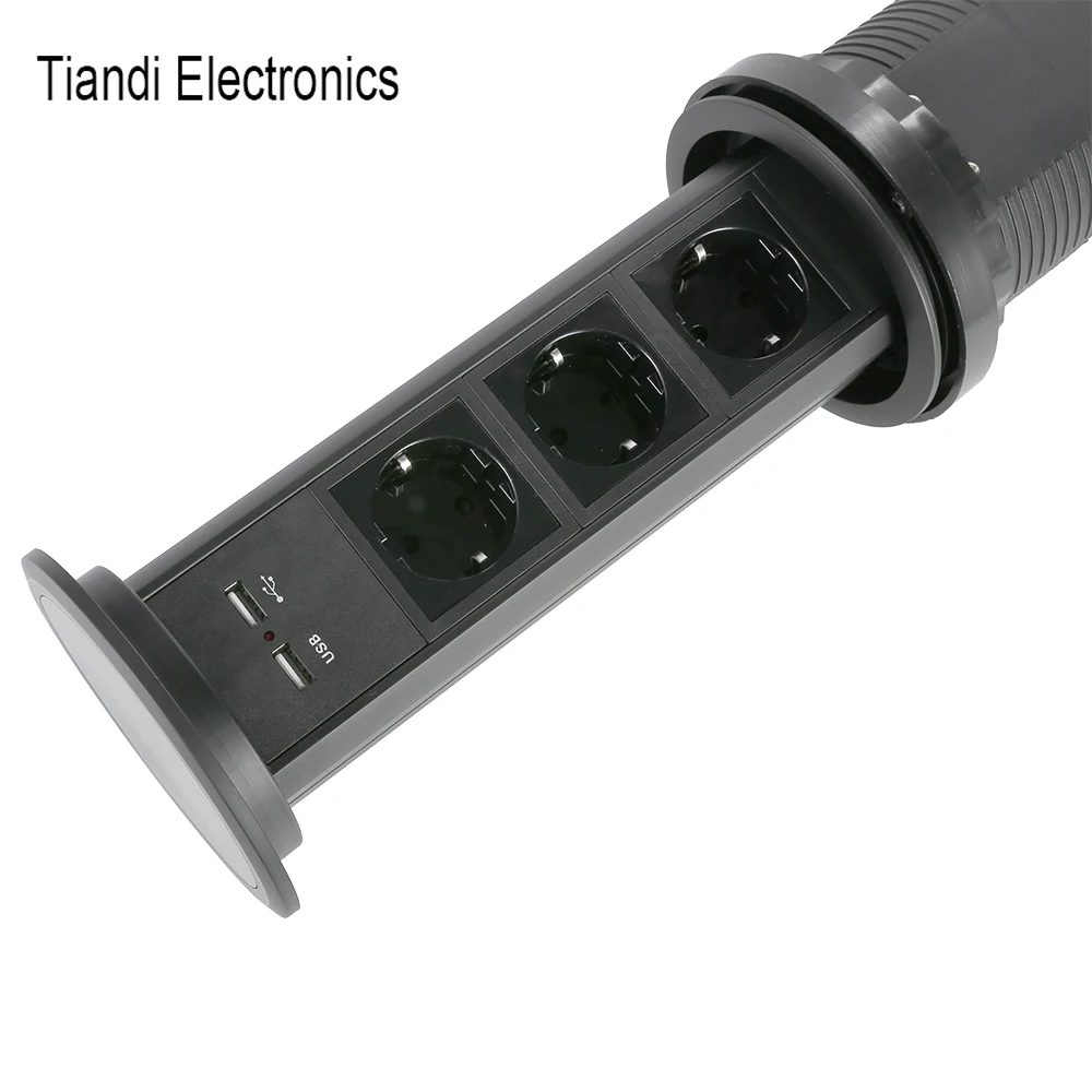 Розетка с автоматическим подъемом USB для розеток сенсорным экраном | Электроника