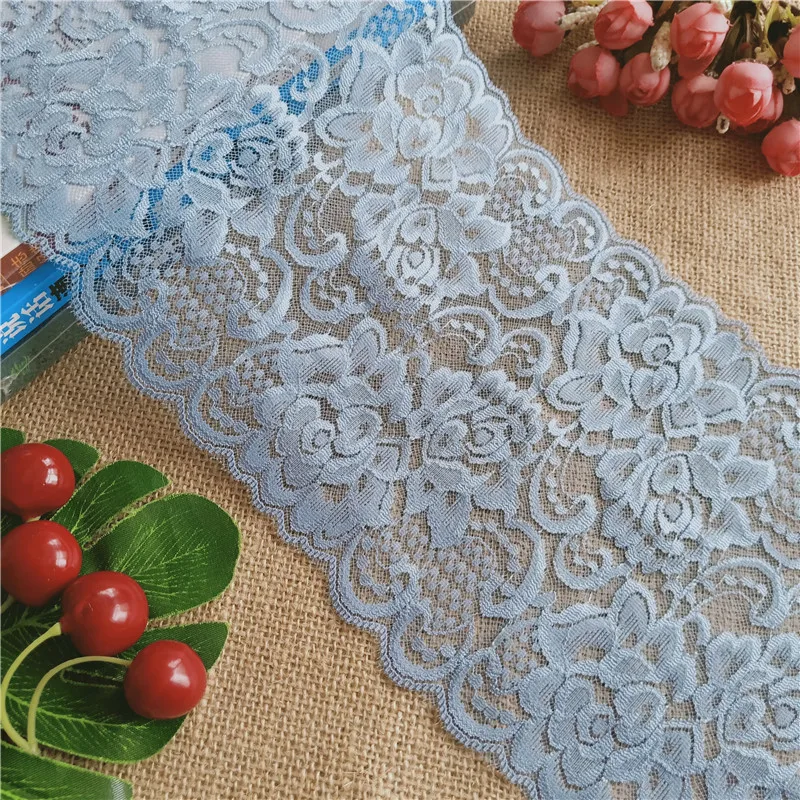 

Width 18-25cm Ladies Underwear Fabric Accessory Elasticity Lace Trim Flower Leaves