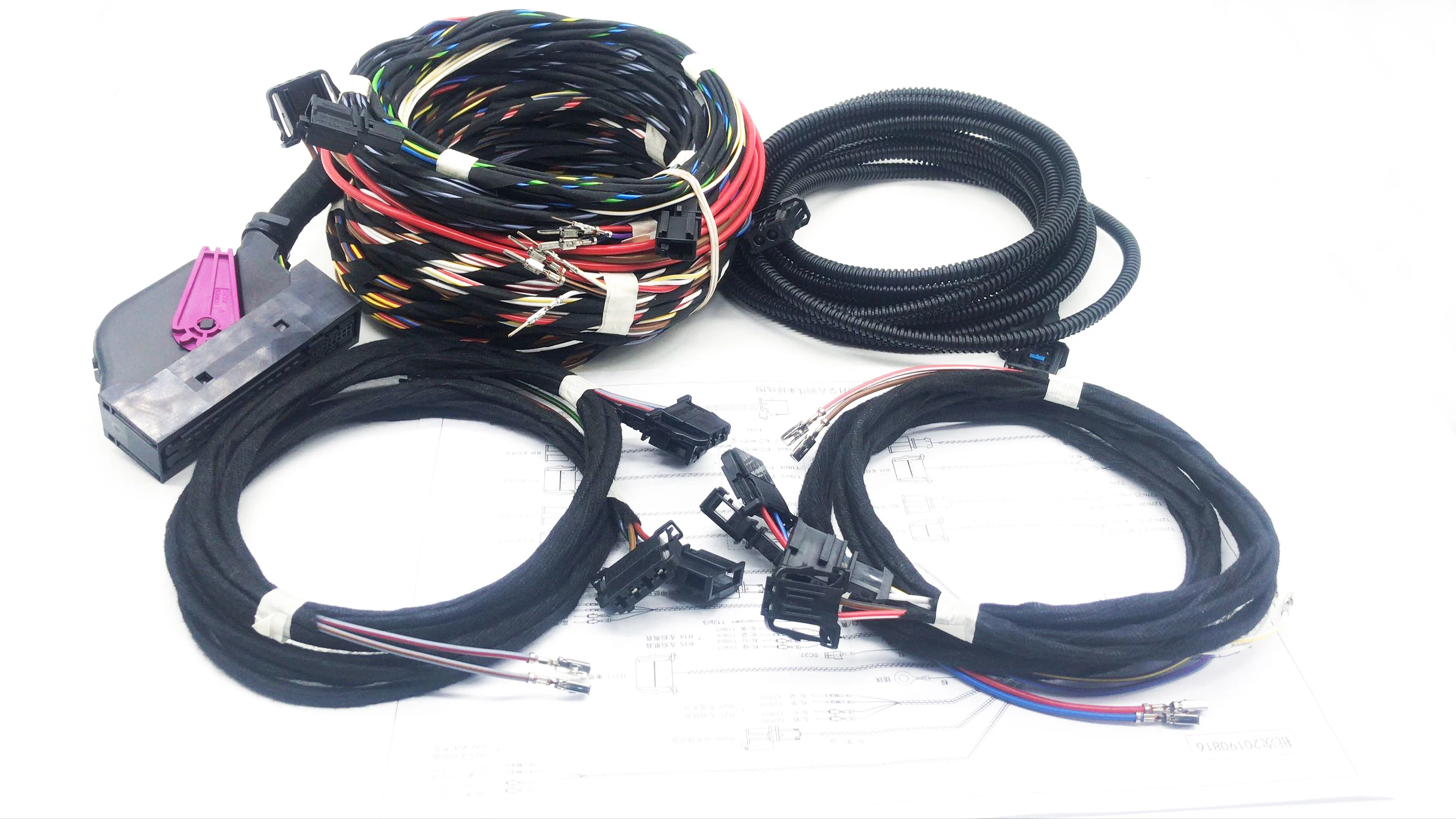 Установите обновленную акустическую систему Dynaudio кабель жгут проводов для VW