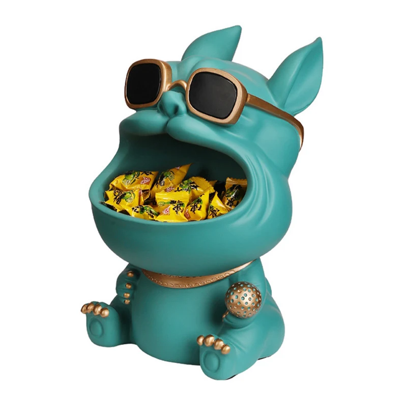 Big Mouth собака Кот хранения статуя Прохладный ящик для ключ телефон конфеты
