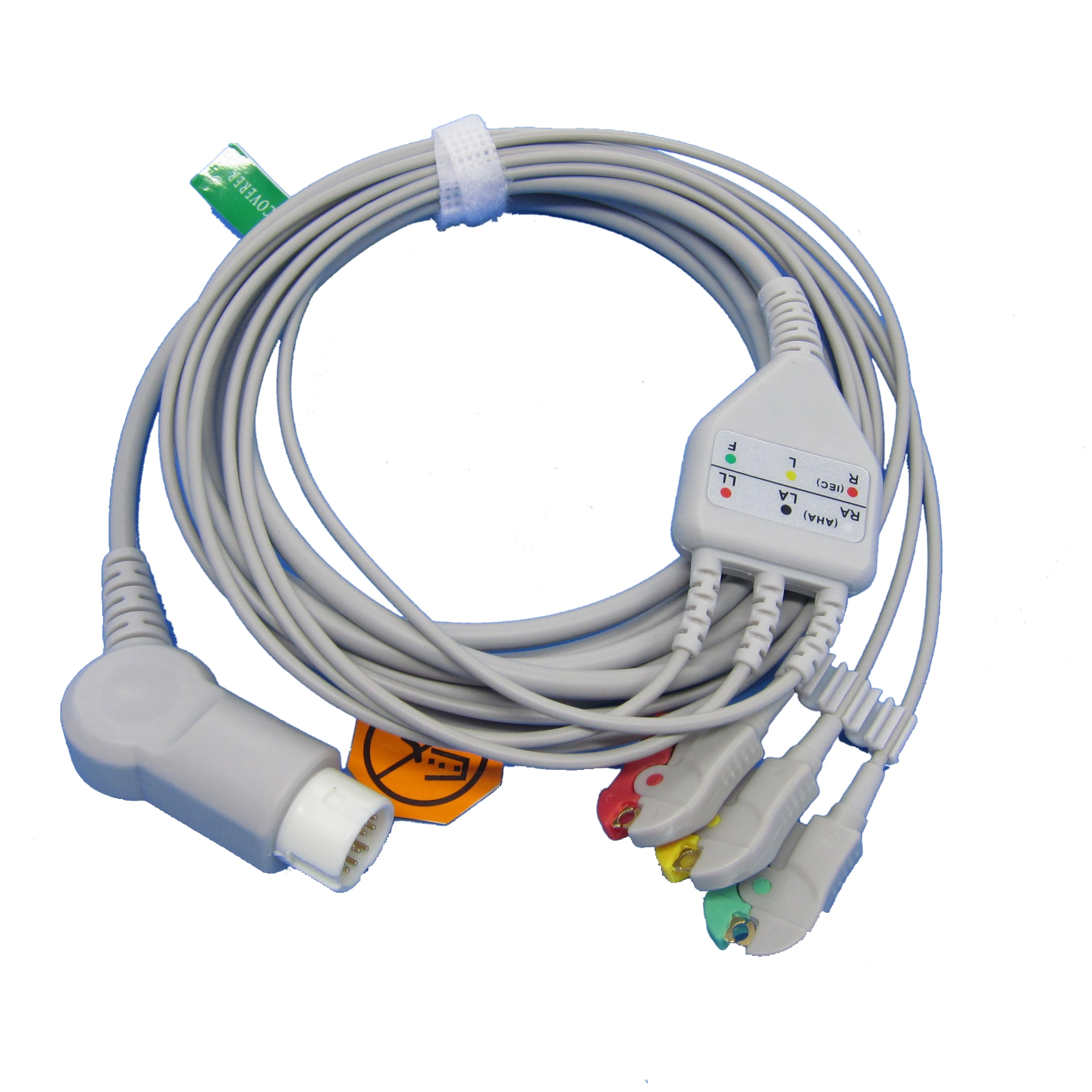

One-piece ECG Patient Cable IEC With 3leads 5leads Snap clip For ECG Electrocardiograph Monitor MINDRAY PM5000/6000