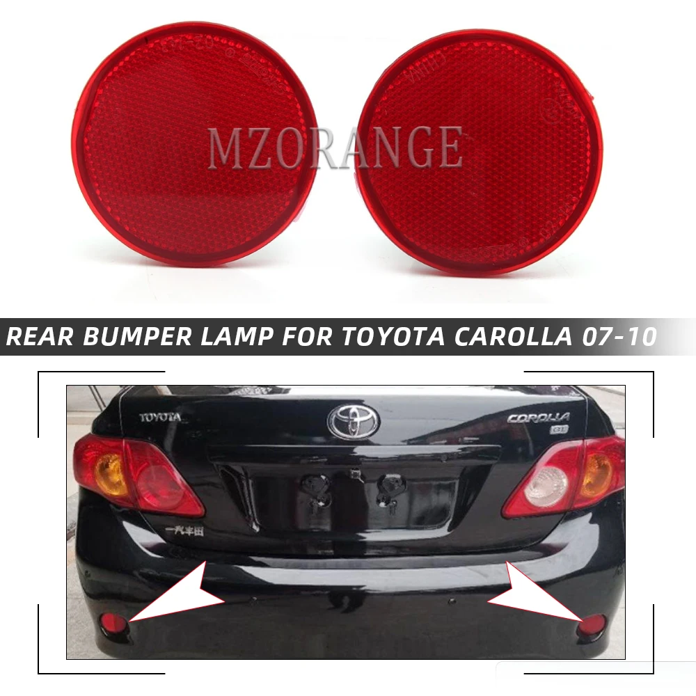 

1 пара заднего бампера отражатель светильник для Toyota Carolla 2007-2010 Задние Стоп сигнал поворота лампы автомобильные аксессуары задний стоп-сигн...
