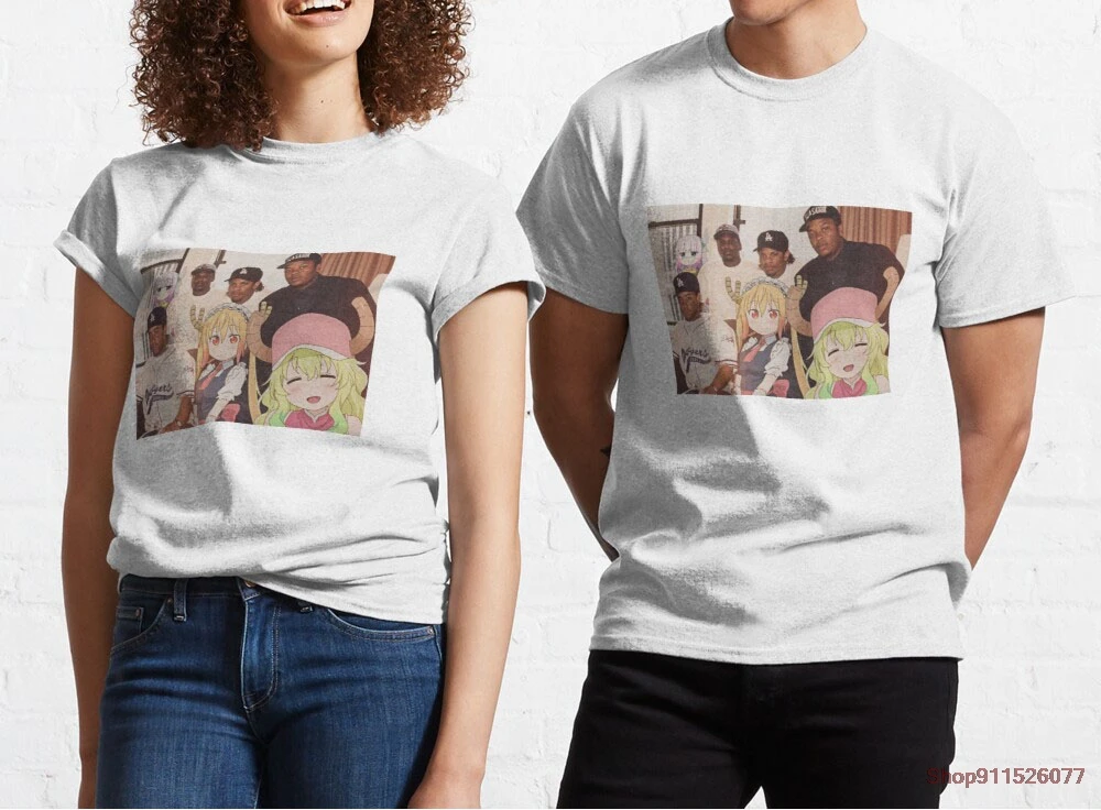 Maid Dragons and their crew t Shirts Men/Women Printed Cotton Novelty tees Classic Men Tees Tops Harajuku Streetwear | Мужская одежда