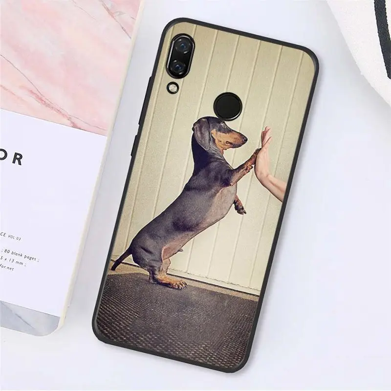MaiYaCa милые животные Щенок таксы чехол для телефона Xiaomi Redmi8 4X 6A S2 Go Redmi 5 5Plus Note5 7 Note8Pro