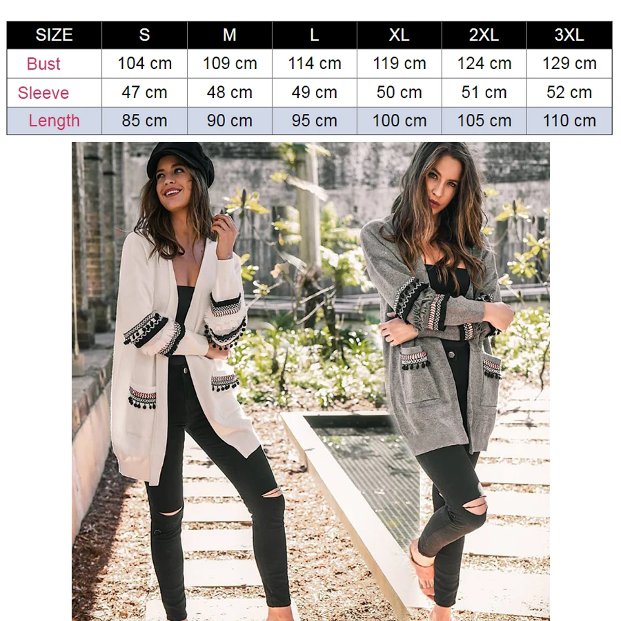 

Women's sweater jacket cashmere cardigan mid-length knitted jacket loose striped sweater thin ladies trench coat Sweaters