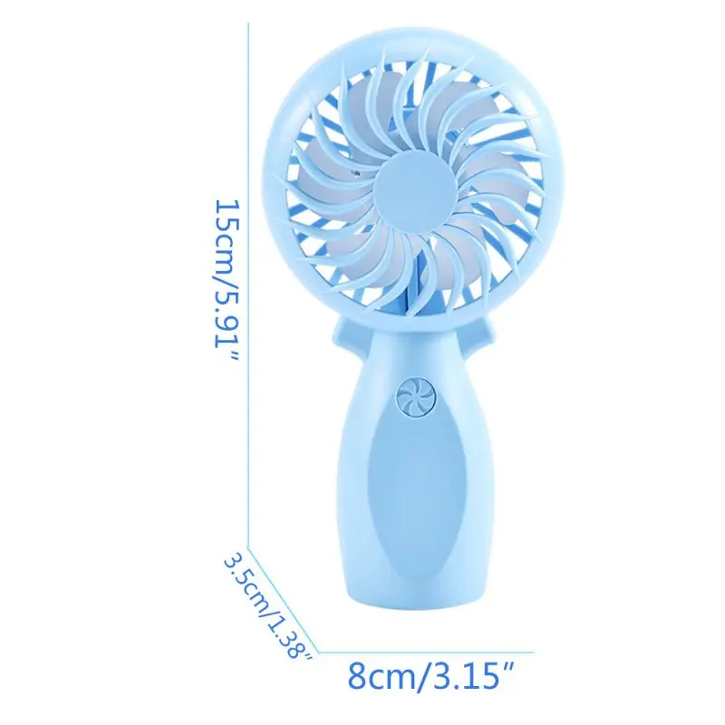 

Mini USB Fan Portable Handheld Rechargeable Handy Air Cooling Fan For Outdoor Office Home