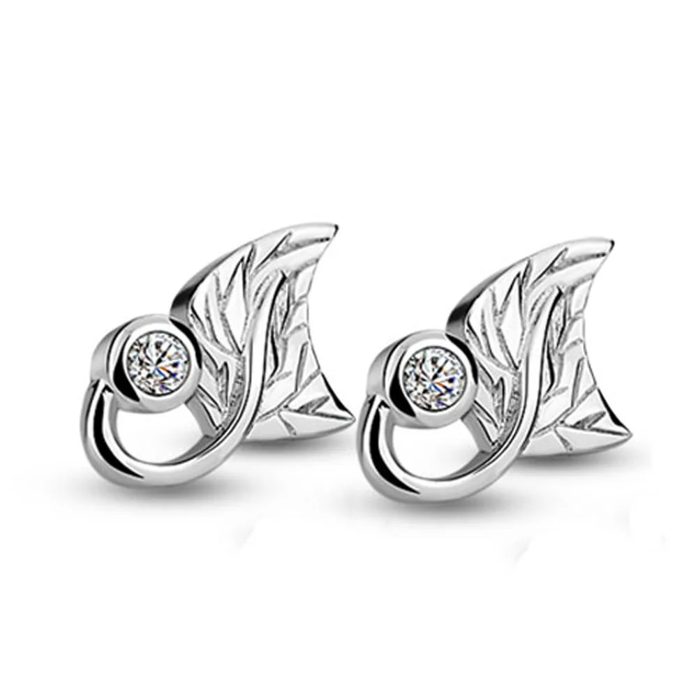 Комплект из модных женских ювелирных изделий 925 серебро в виде кленового листа