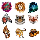 Термонаклейки для курток Глажка одежды, термоклейкие, виниловые, наклейки с тигром