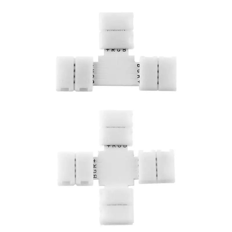5050SMD RGB Разъем для светодиодной ленты 4pin 10 мм T Форма X форма Бесплатная Сварка