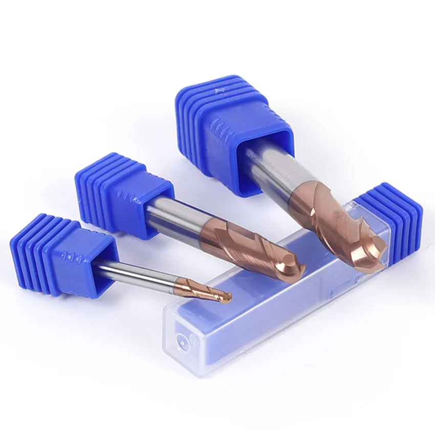

ZCC.CT HMX-2B-R7.0 / HMX-2B-R8.0 / HMX-2B-R10.0 68HRCcnc milling cutter cutting tools Two flute ball end mills 1PCS/BOX