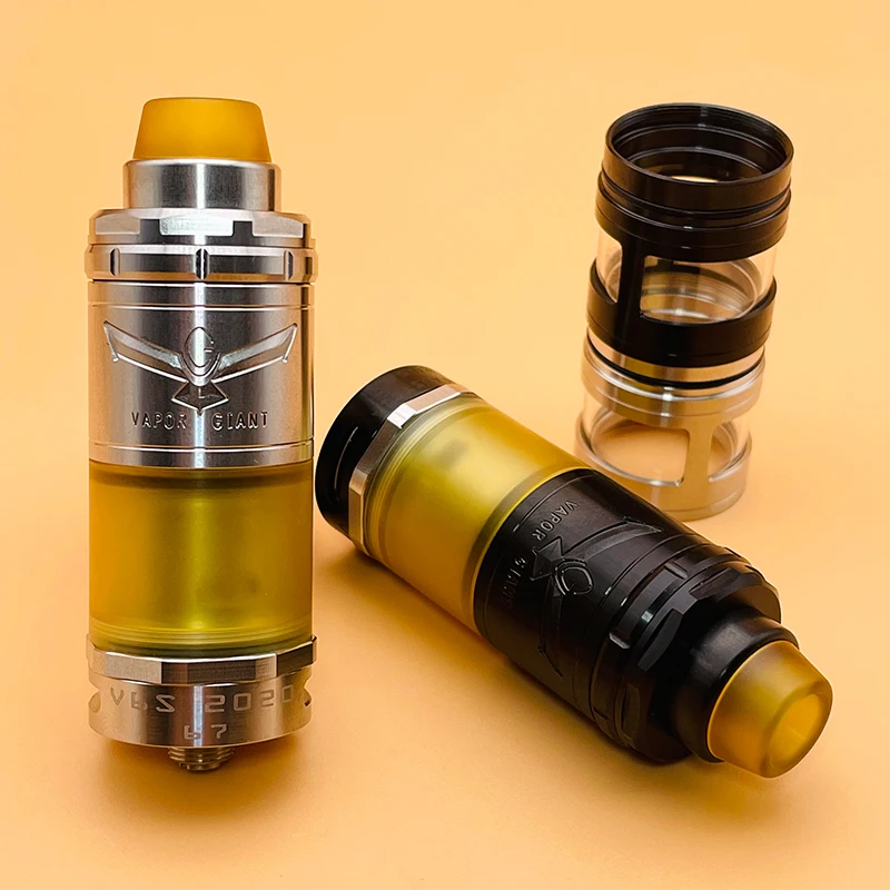 

DSXvape Vapor Giant v6 S регулируемый поток воздуха в одной катушке, rta 2020, новая версия, бак атомайзера 23 мм 5,5/7 мл, система верхнего заполнения rta