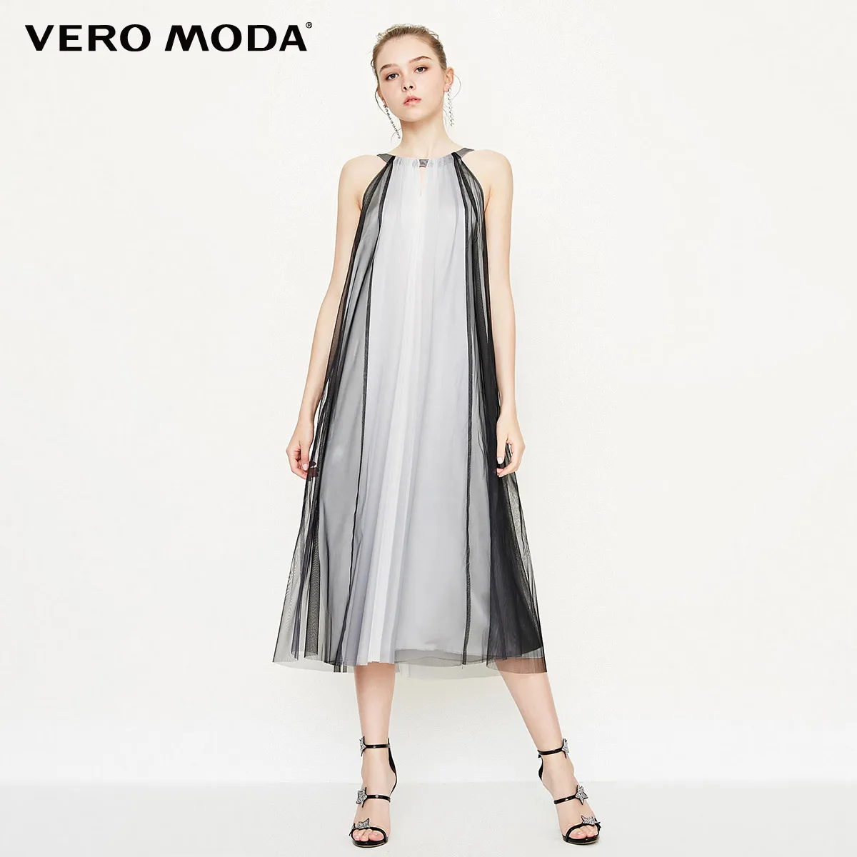 Платье с V образным вырезом и шнуровкой|Женские платья| |