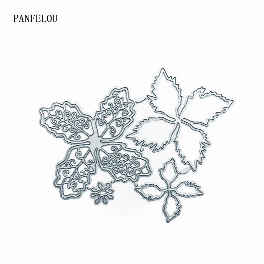 PANFELOU 133*106 мм цветочными пуговицами металлическое ремесло резчик углеродистой
