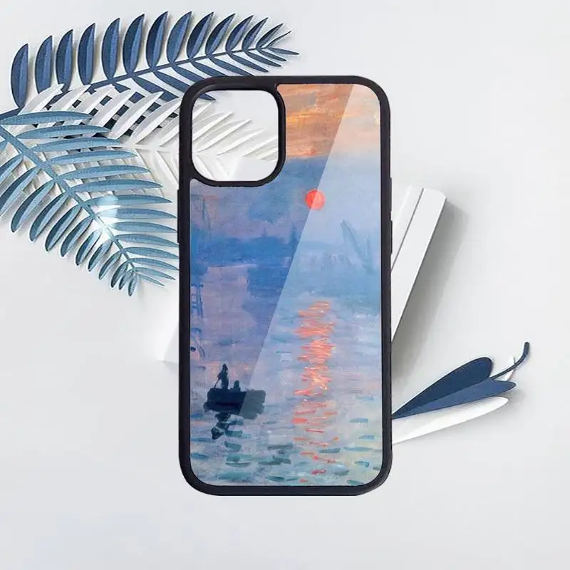 

Van Gogh art pattern Phone Cases PC for iPhone 11 12 pro XS MAX 8 7 6 6S Plus X 5S SE 2020 XR Luxury brand shell funda