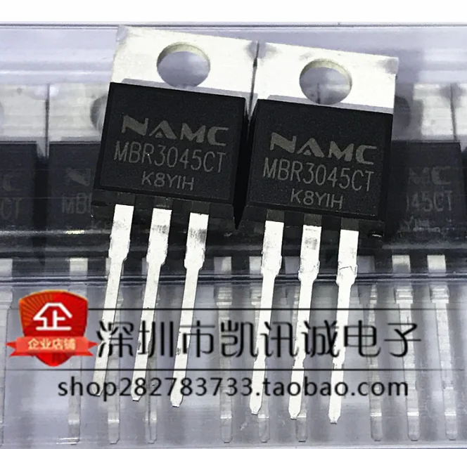 

Mxy 10 шт. MBR3045CT TO-220 MBR3045 TO220 MBR3045C 30A45V диод Шоттки и быстрое восстановление Новый оригинал