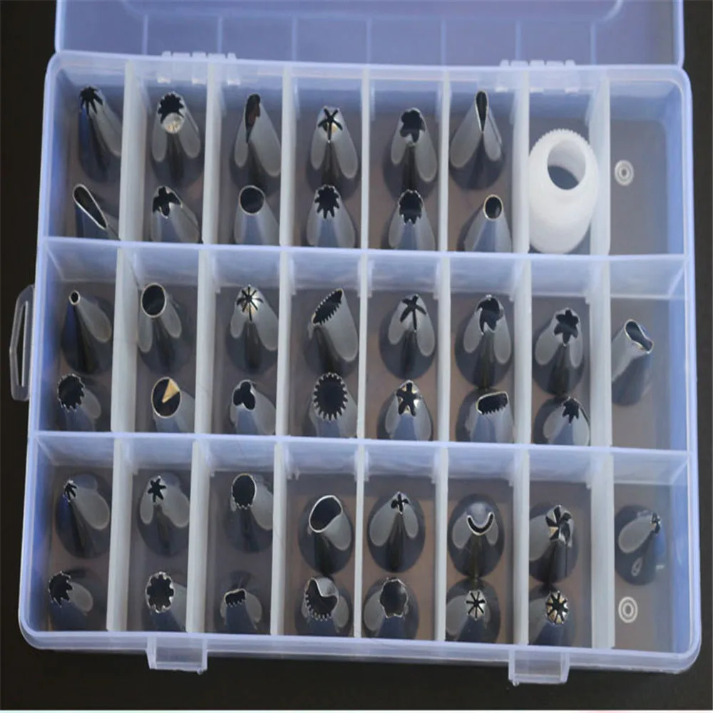 Силиконовый кондитерский мешок для крема 44 шт.|Наборы жаропрочной посуды| |