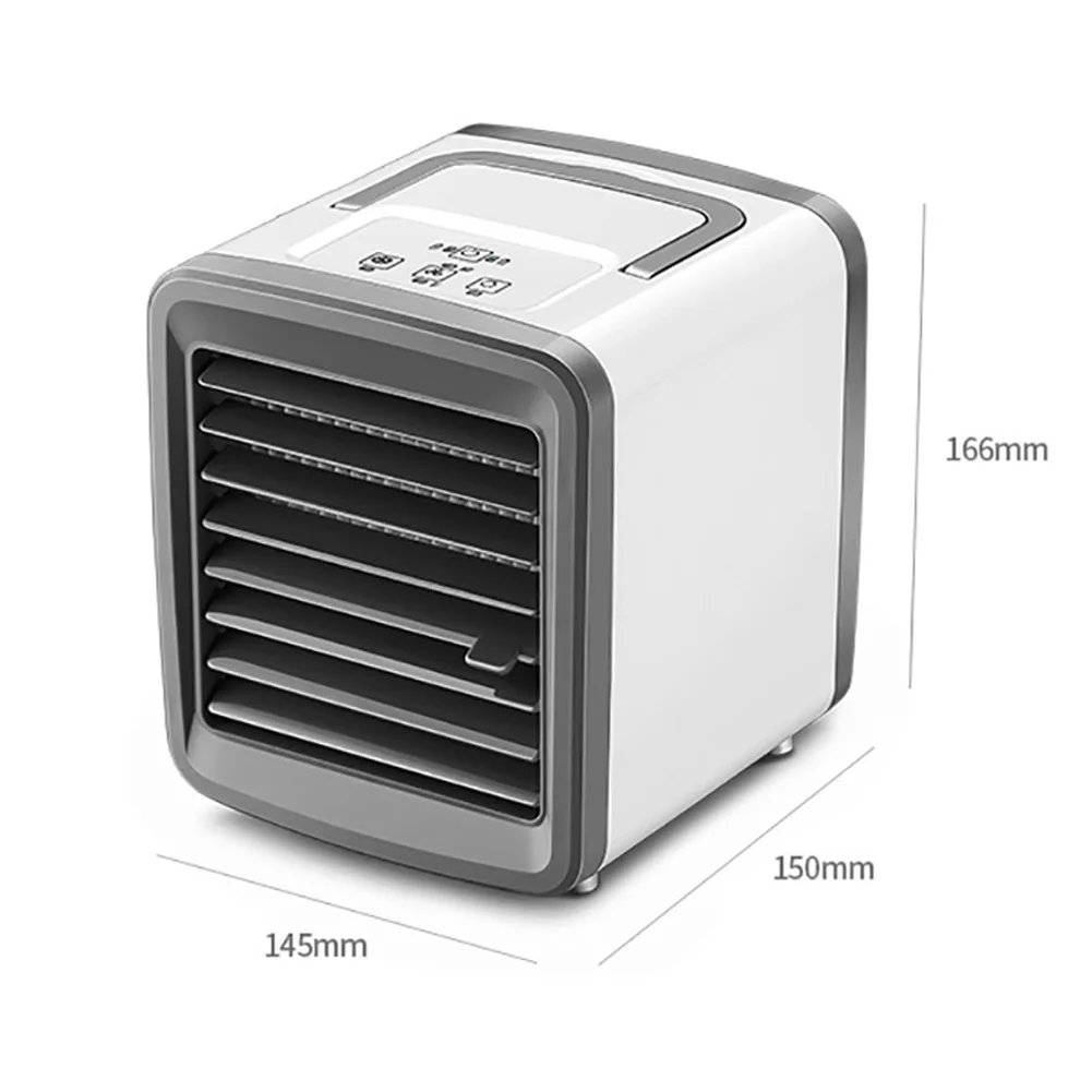 

1Pc 300ml Mini Air Humidifier Conditioner Cooler Home Office Portable LED Night Light Cooling Fan with USB Cable