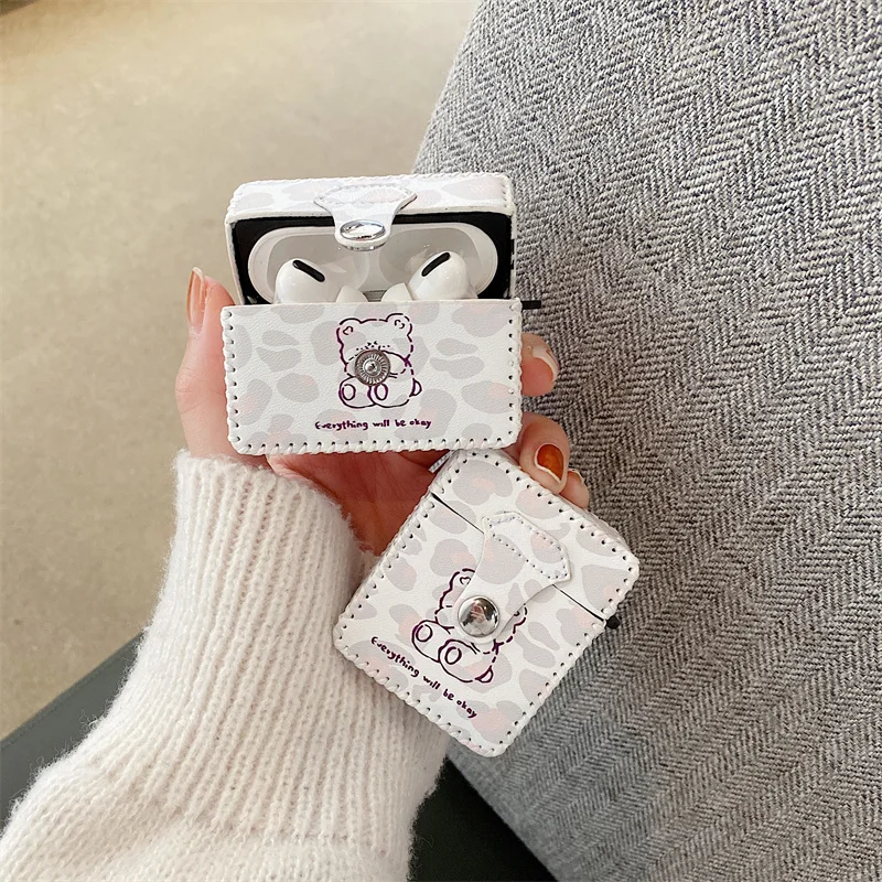 

Чехол с леопардовым принтом для Apple Airpods 3