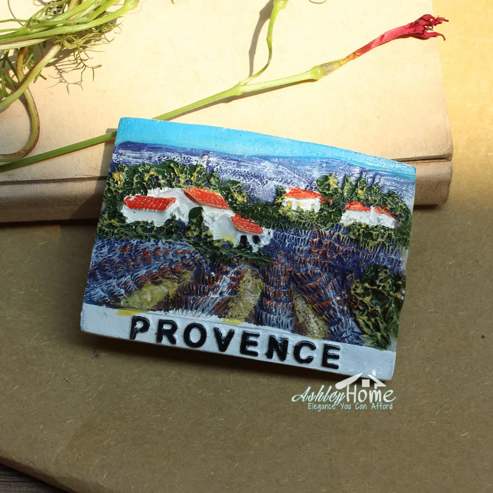 Provence Lavender France Tourist Travel Souvenir 3D Resin Refrigerator Fridge Magnet Sticker Home Decor |