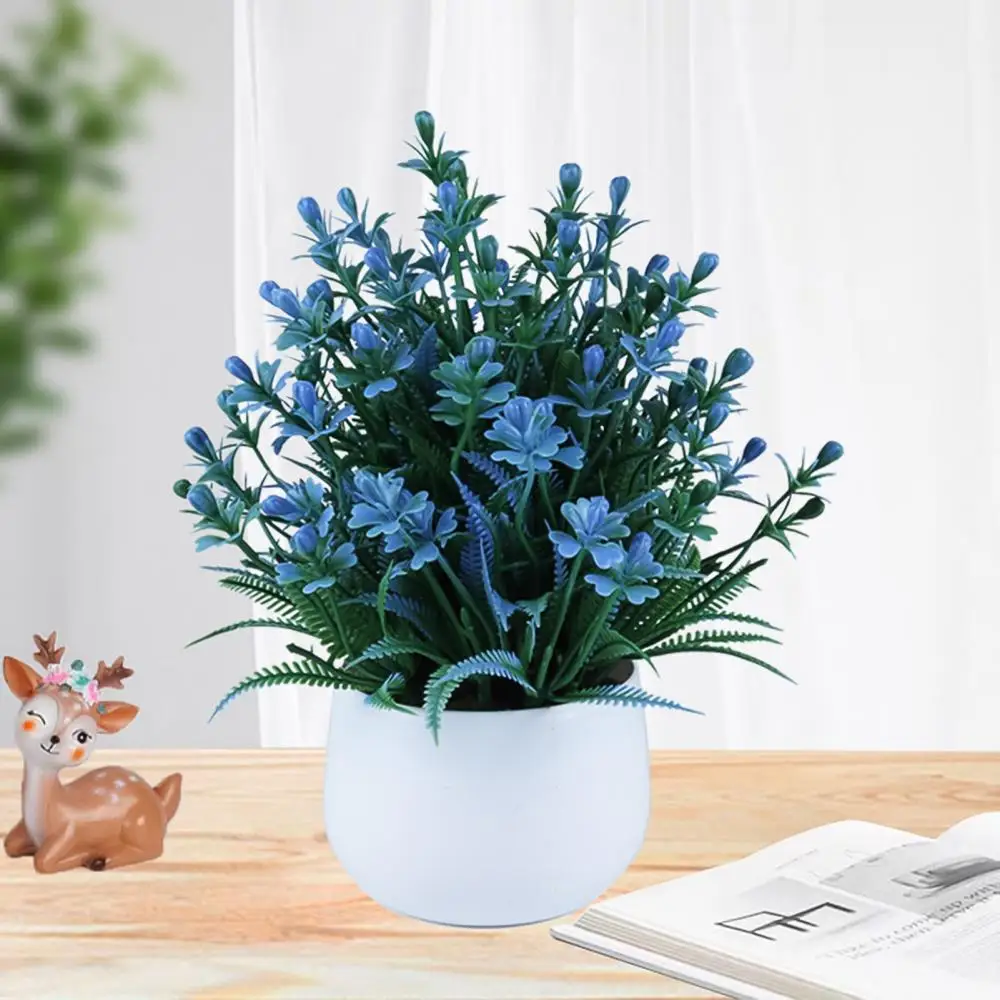 

5 Color Small Medium Large Artificial Plant Bonsai Simulation Lavender Ornament Home Wedding Decor Christmas Home Party DecorÂ