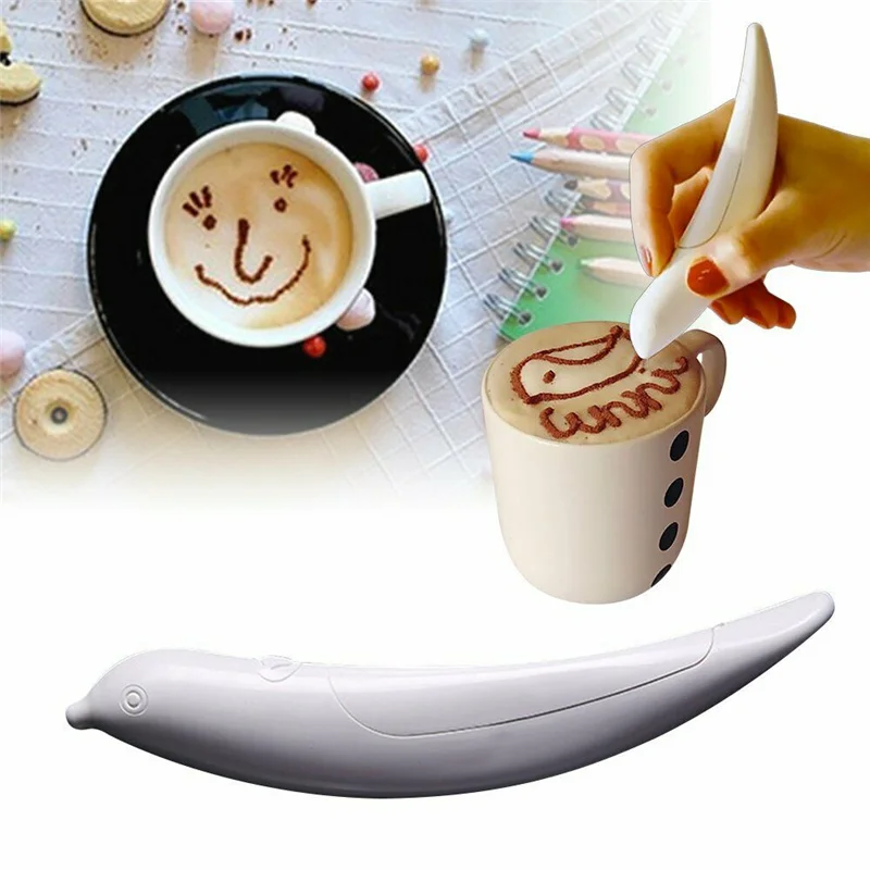 

Coffee Carving Pen Electrical Latte Art Pen for Coffee Cake Spice Pen Cake Decoration Pen Baking Pastry Tools Coffee Decor 2022