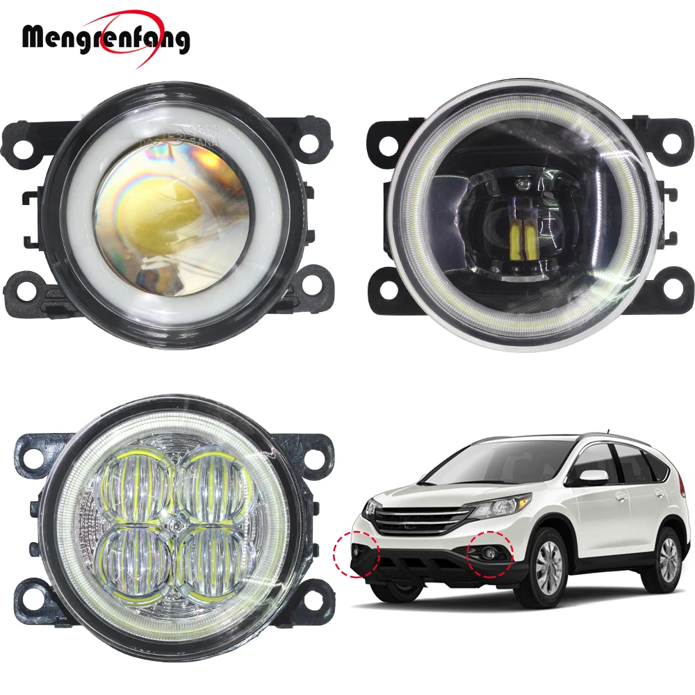 2 X Car LED Fog Light Bulb H11 Halo Ring Angel Eye DRL Daytime Running 12V For Honda CR-V CRV 2.4L L4 2012 2013 2014