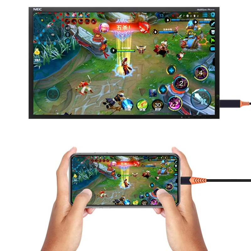 USB C к HDMI 4K60Hz Тип кабель адаптер Thunderbolt 3 1 кабель|Адаптеры Type-C| |