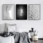 Скандинавский холст с изображением черного и белого космоса, абстрактные строительные принты и плакаты, настенные художественные картины для гостиной, украшение для дома